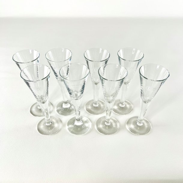 Snapseglas - Aalborg Akvavit (8 stk samlet)