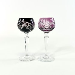 Snapseglas - B�hmisk krystal (10 stk samlet) 