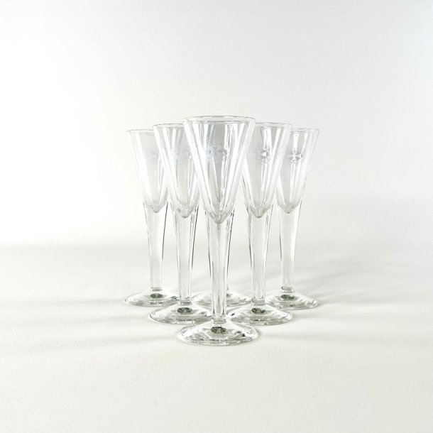 Snapseglas - Aalborg Akvavit (7 stk samlet)