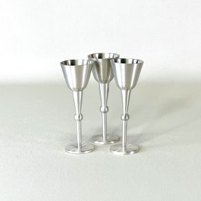 Snapseglas i tin - VE LU, Dansk tin 