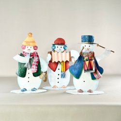 Julepynt - musikalske snemnd i metal (st a' 3 stk samlet) 