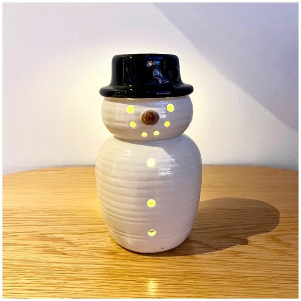 Snemand - til fyrfadslys