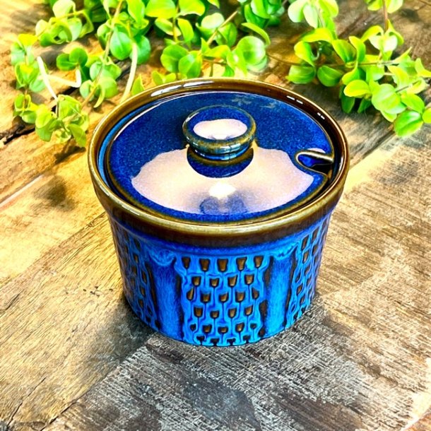 Marmeladekrukke m/lg - Sholm Keramik, Granit, nr. 1833