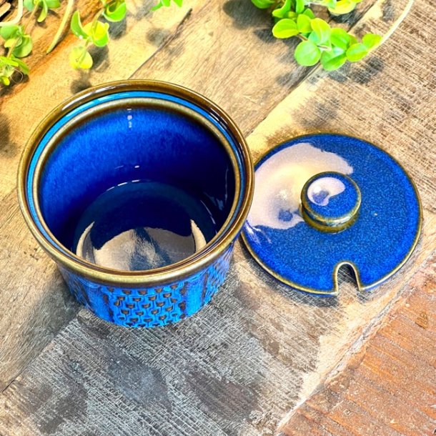 Marmeladekrukke m/lg - Sholm Keramik, Granit, nr. 1833