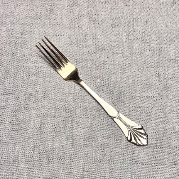 Vintage slvgaffel - slvplet