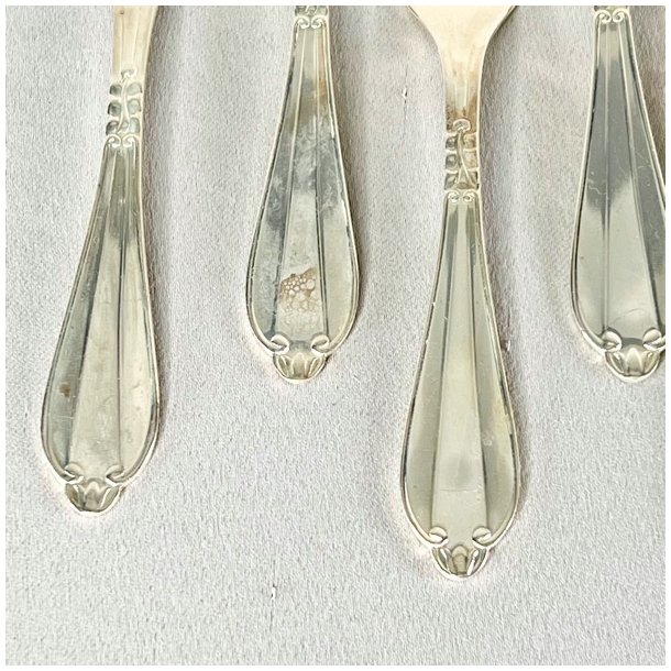 Vintage slvbestik - kagegafler (st a' 6 stk) 