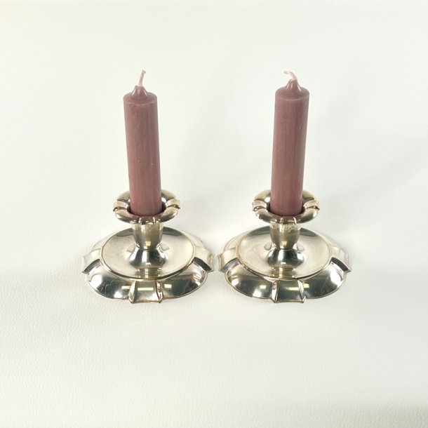 Lysestager (par) - vintage s�lvstager