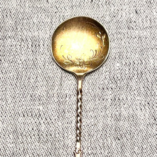 Vintage marmeladeske - s�lvplet