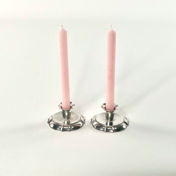 Lysestager (par) - vintage s�lvstager til kertelys