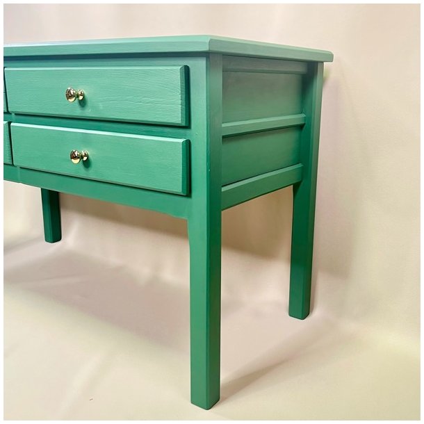 Bord med kakler og skuffer - SOLGT