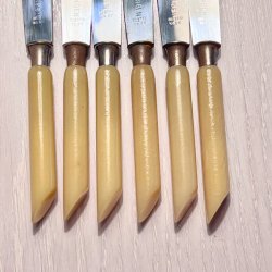 Knive - smrknive (6 stk) Solingen, lyst skaft