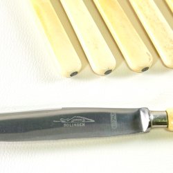 Knive - middagsknive (6 stk samlet) - elfenbensfarvede, Solingen  
