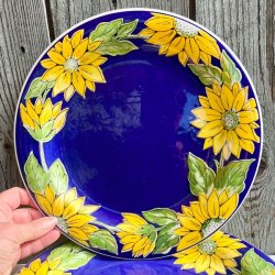 Tallerkener (5 stk) - Provence m/solsikker