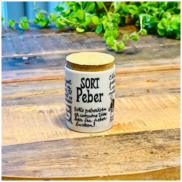 Krydderikrukker - hvid med opskrift
