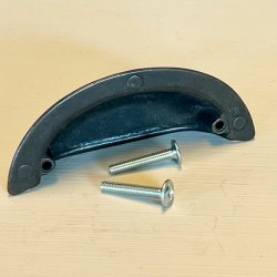 Sklegreb - sort m/synlig skrue effekt (genbrug)