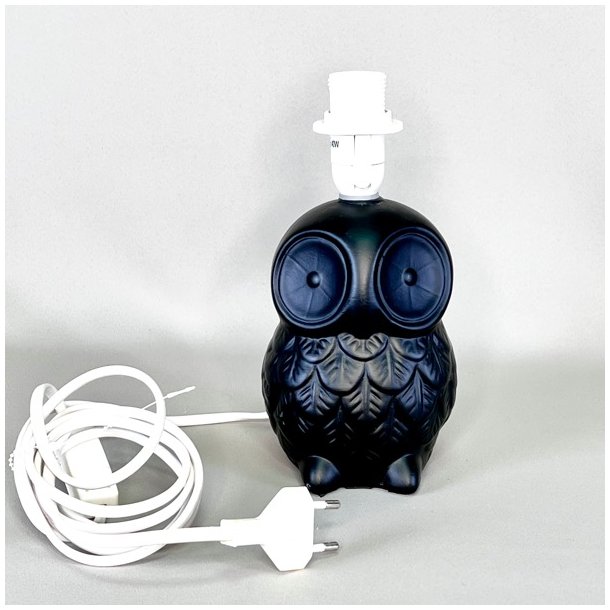 Uglelampe - sort