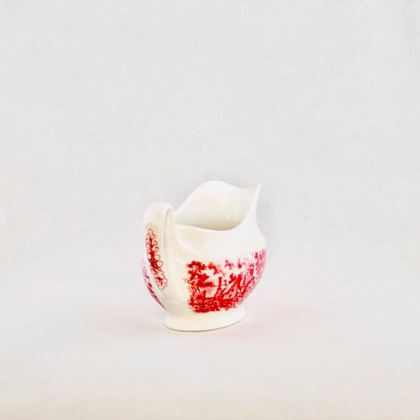 Sovsekande - engelsk porceln, rdt motiv