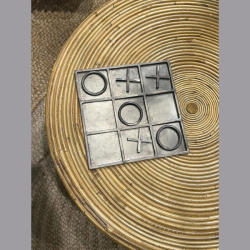 Kryds og bolle spil - metal