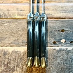 Franske steakknive - Laguiole, sort/gr meleret 