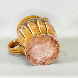 Vintage fransk kande - brndte farver