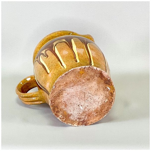 Vintage fransk kande - brndte farver