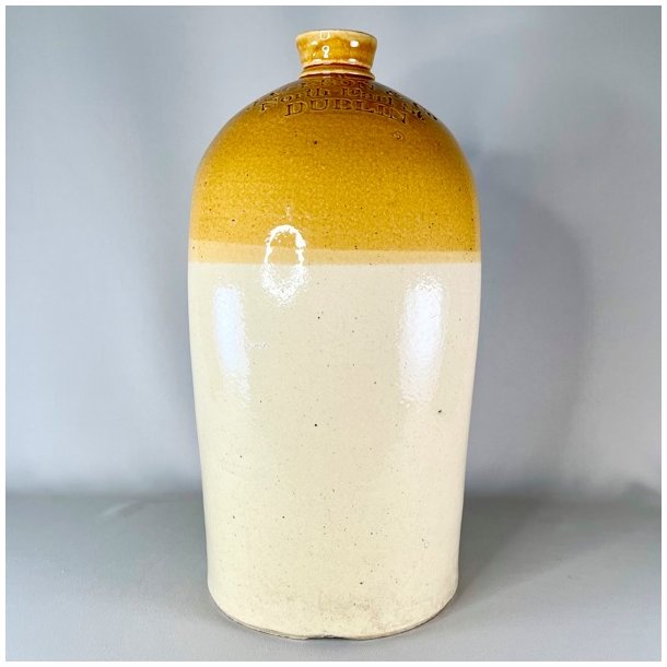 Saltglaserede krukker - sennepsfarvede