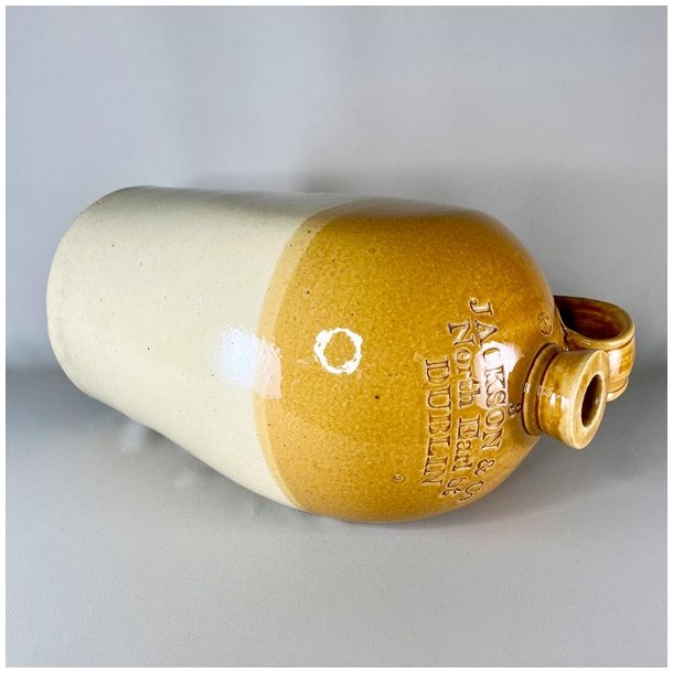 Saltglaserede krukker - sennepsfarvede