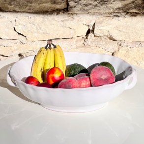 Fransk terrin - stor, hvid