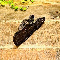 Stor clips i metal - fransk vintage 