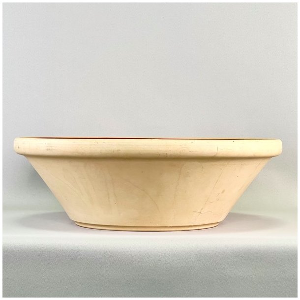 Stort lerfad - grn streg 