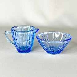 Sukker og flde st - blt glas