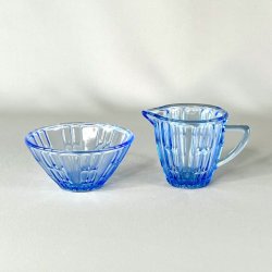 Sukker og flde st - blt glas