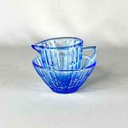 Sukker og flde st - blt glas