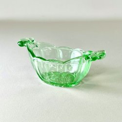 Sukker og flde st - grnt glas 