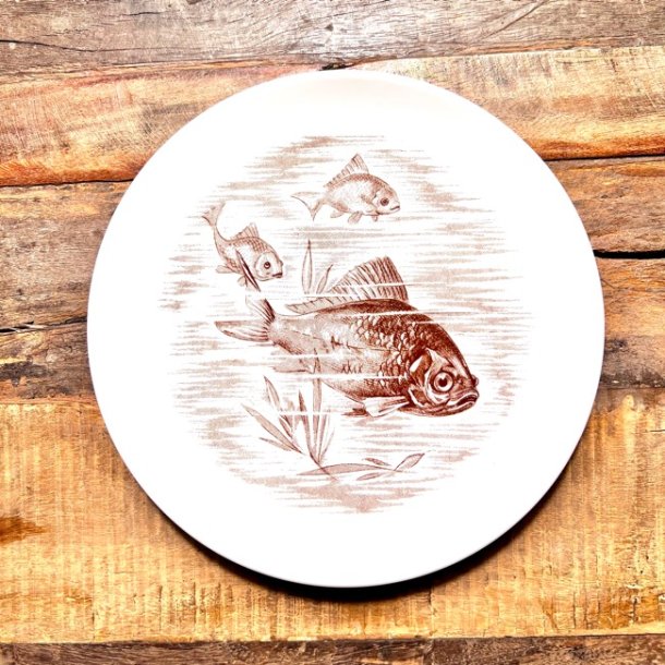 Fisketallerken med brunt motiv - Winterling, Markleuthen