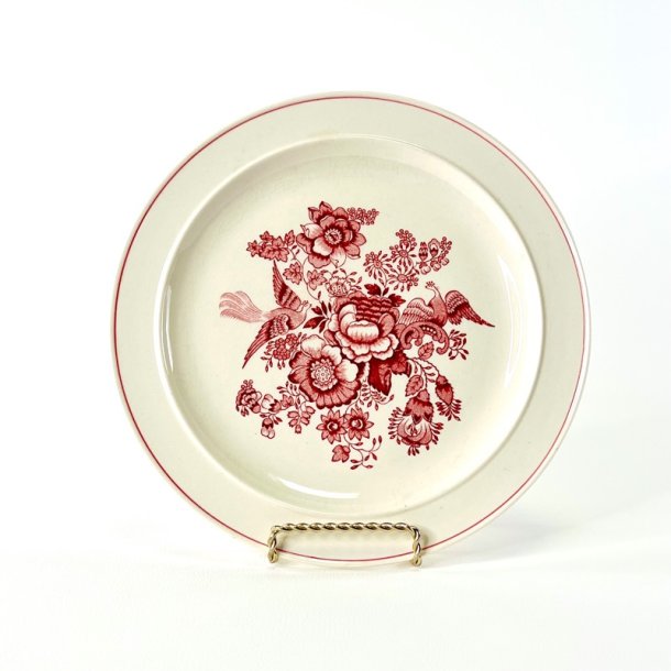 Tallerken middags �23,5 - Gustavsberg Asiatic r�d