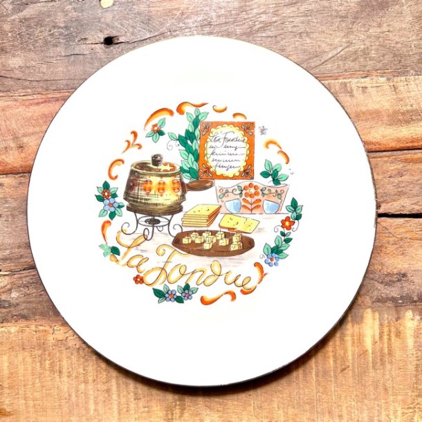 Tallerken - ostefondue 