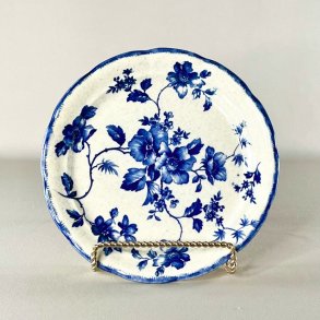 Tallerken/lille fad med bl� blomster