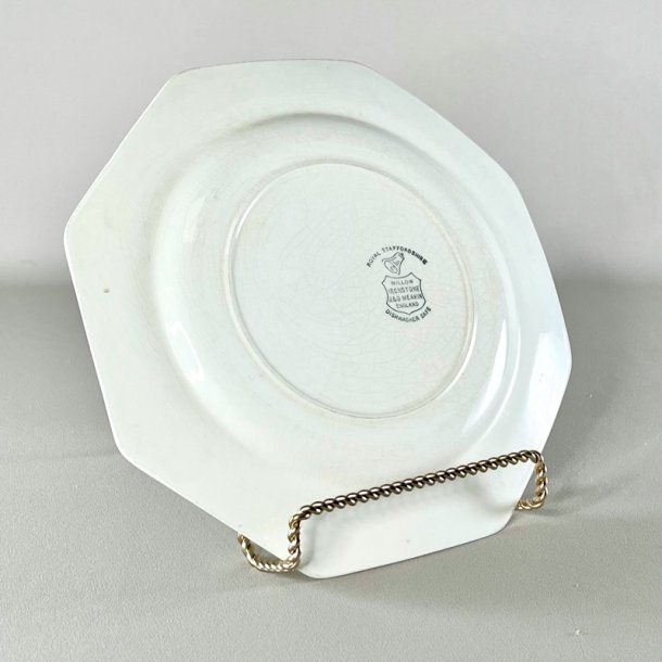 Tallerken ottekantet - 'Willow', J&G Meakin 