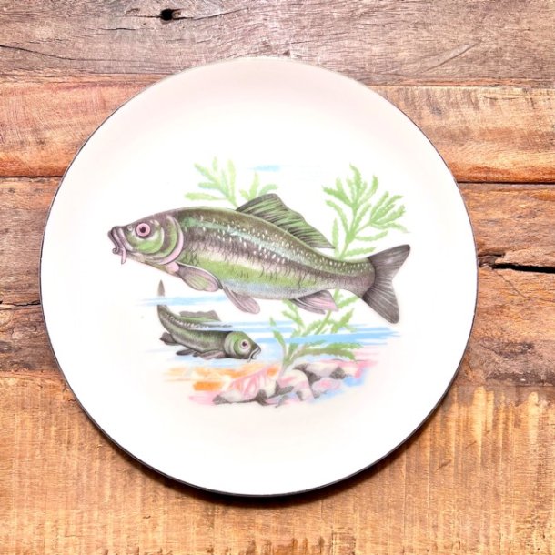 Fisketallerken - retro 