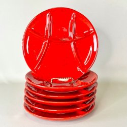 Fonduetallerken - rd 