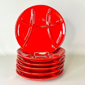 Fonduetallerken - rd 