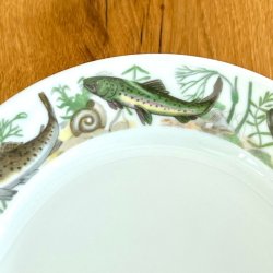 Fisketallerken med kant af fisk - Colditz