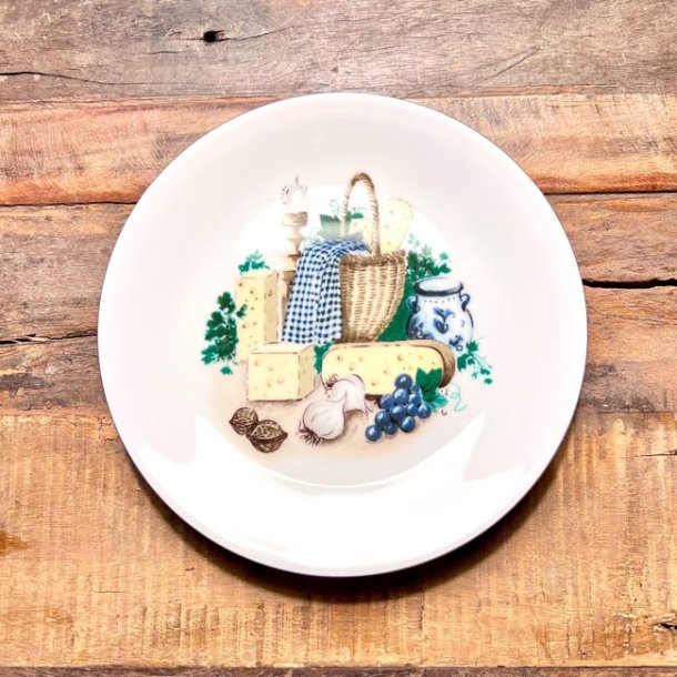 Ostetallerken - retro 