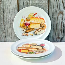 Ostetallerken (st a' 3 stk) - fransk m/forskellige oste 