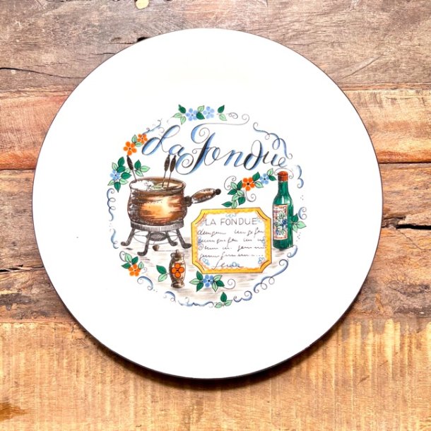 Tallerken - ostefondue 
