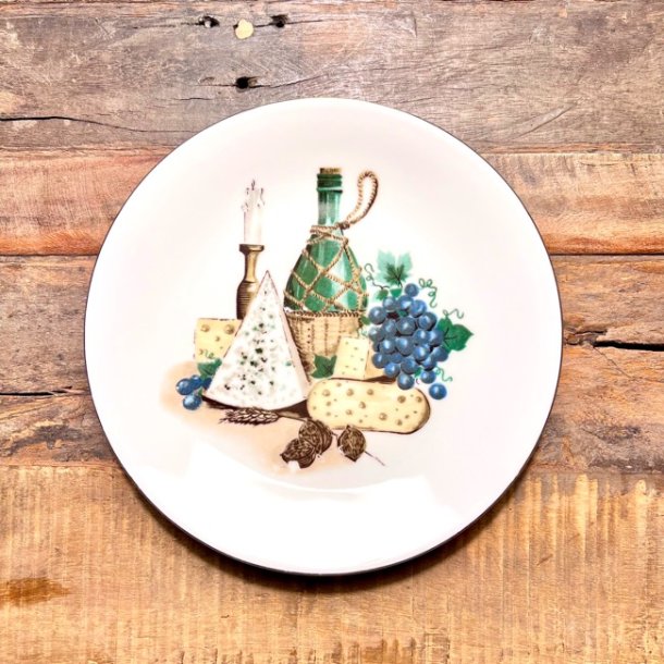 Ostetallerken - retro 