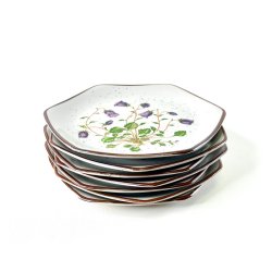 Kage- frokosttallerken (7 stk samlet) - vild blomst p� stent�j