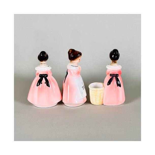 Enesco piger - salt/peber, vintage