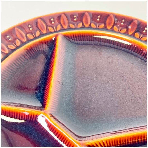 Fonduetallerkener (5 stk) - brun